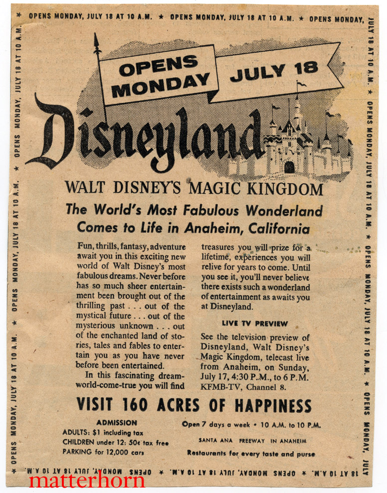 [MAGIC IN PROGRESS] Disneyland Anaheim - Pagina 2 Openingday1