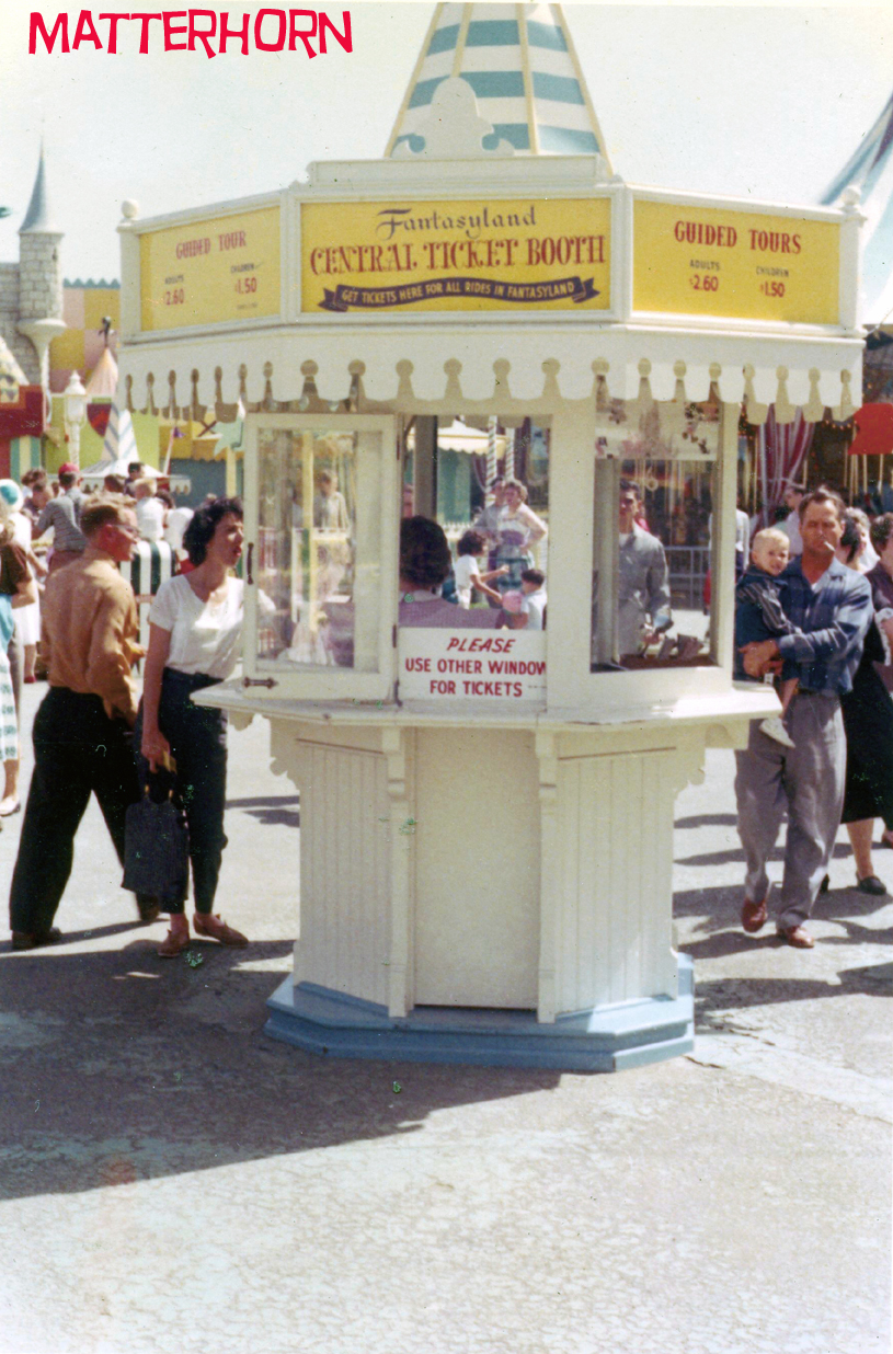 stuff from the park: Fantasyland Central Ticket Booth